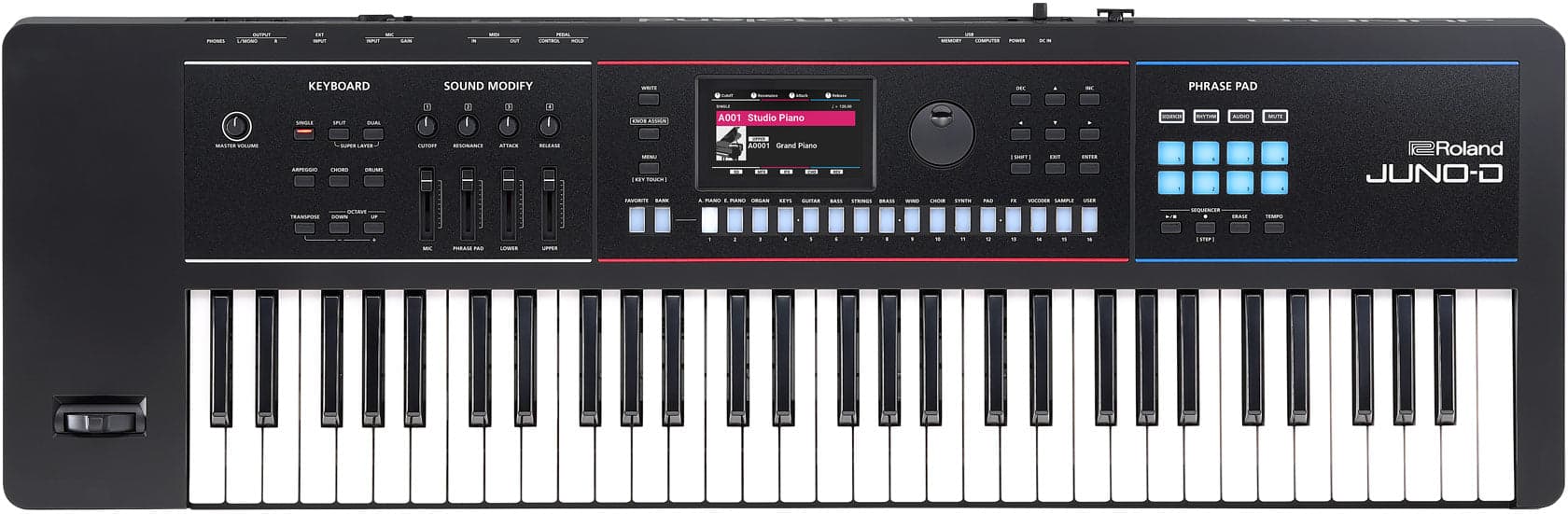 Sintetizador Roland Juno D6 3
