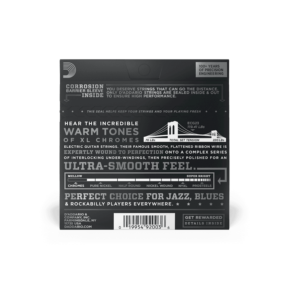 Encordado D Addario Guitarra Electrica Ecg23 10 48 Cuerdas Lisas 2