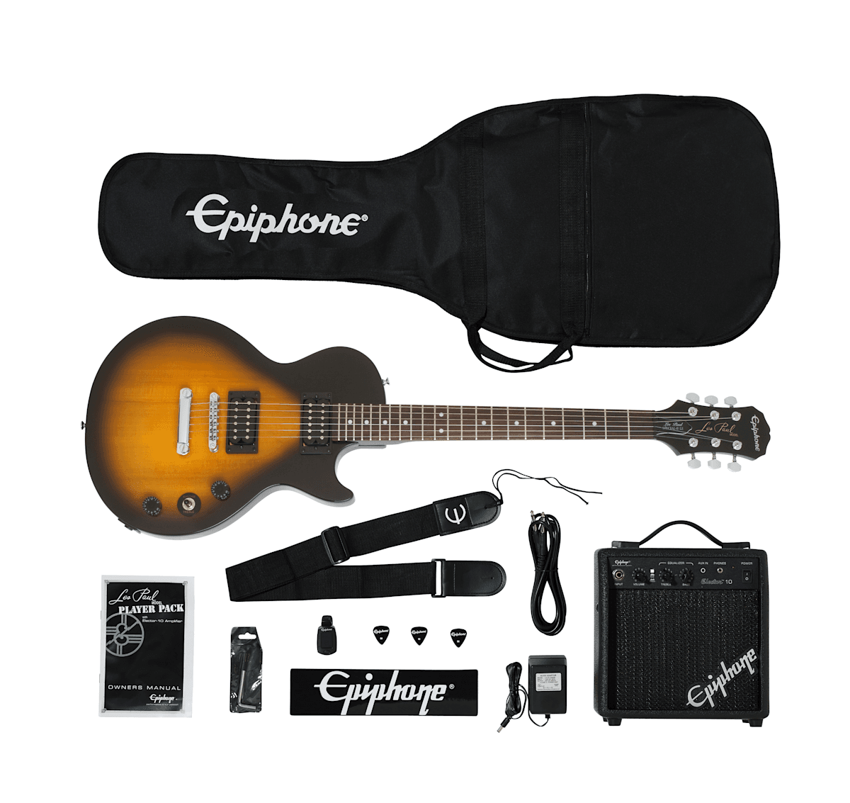 Guitarra Electrica Epiphone Egl1vsch1 Kit Les Paul Player Pack 2