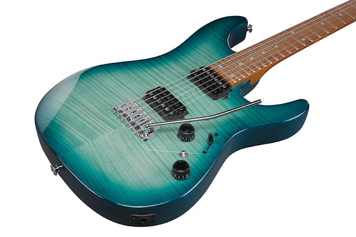 Guitarra Electrica Ibanez Az24s1f-txb Turquesa Transparente 2