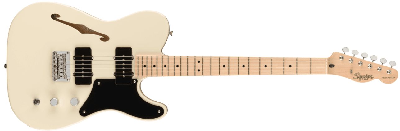 Guitarra Electrica Fender Squier Paranormal Cabronita Telecaster® Thinline, Maple Fingerboard, Olympic White 0377020505