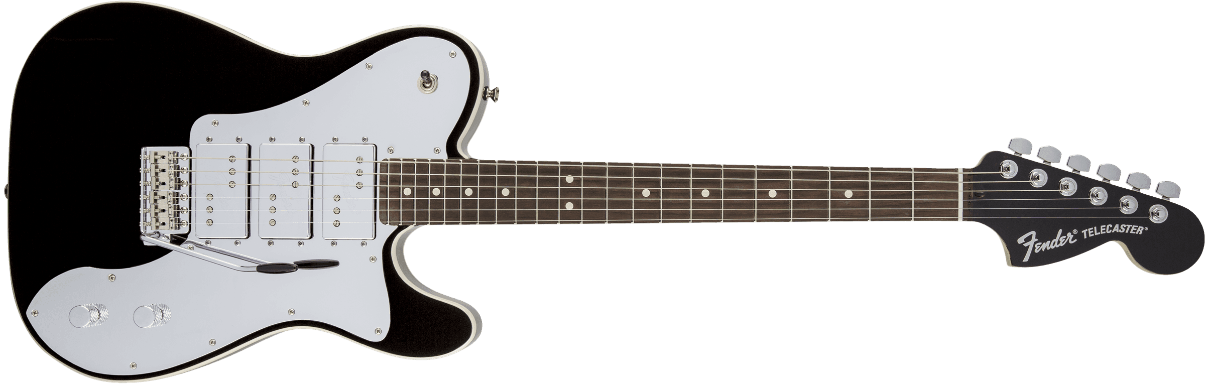 Guitarra Electrica Fender J5 Triple Tele® Deluxe, diapasón de palisandro, negro0130050306