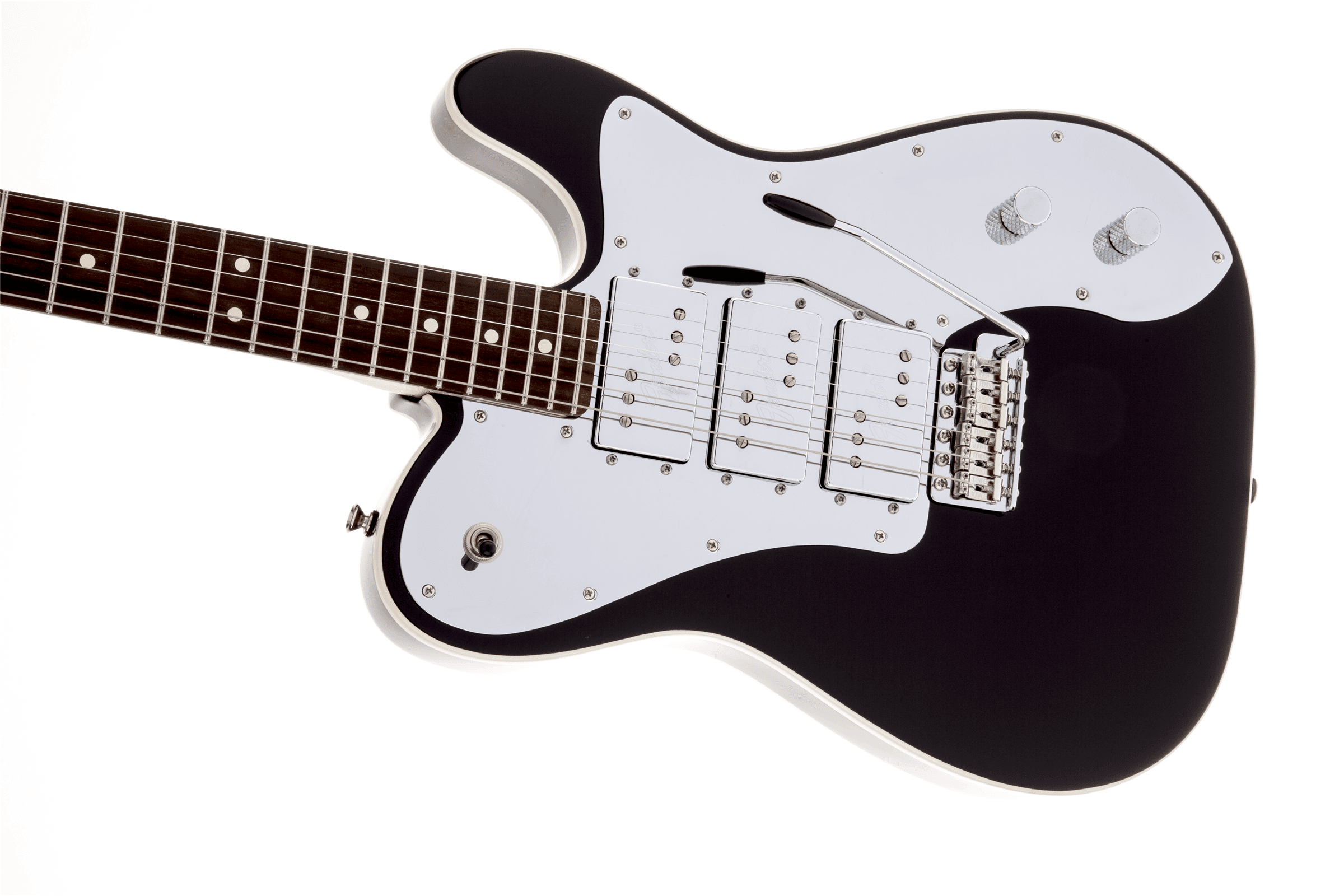 Guitarra Electrica Fender J5 Triple Tele® Deluxe, diapasón de palisandro, negro0130050306 3