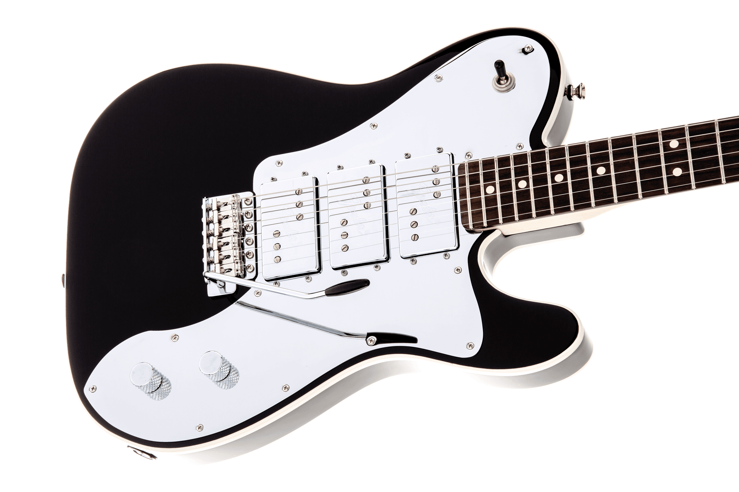 Guitarra Electrica Fender J5 Triple Tele® Deluxe, diapasón de palisandro, negro0130050306 4