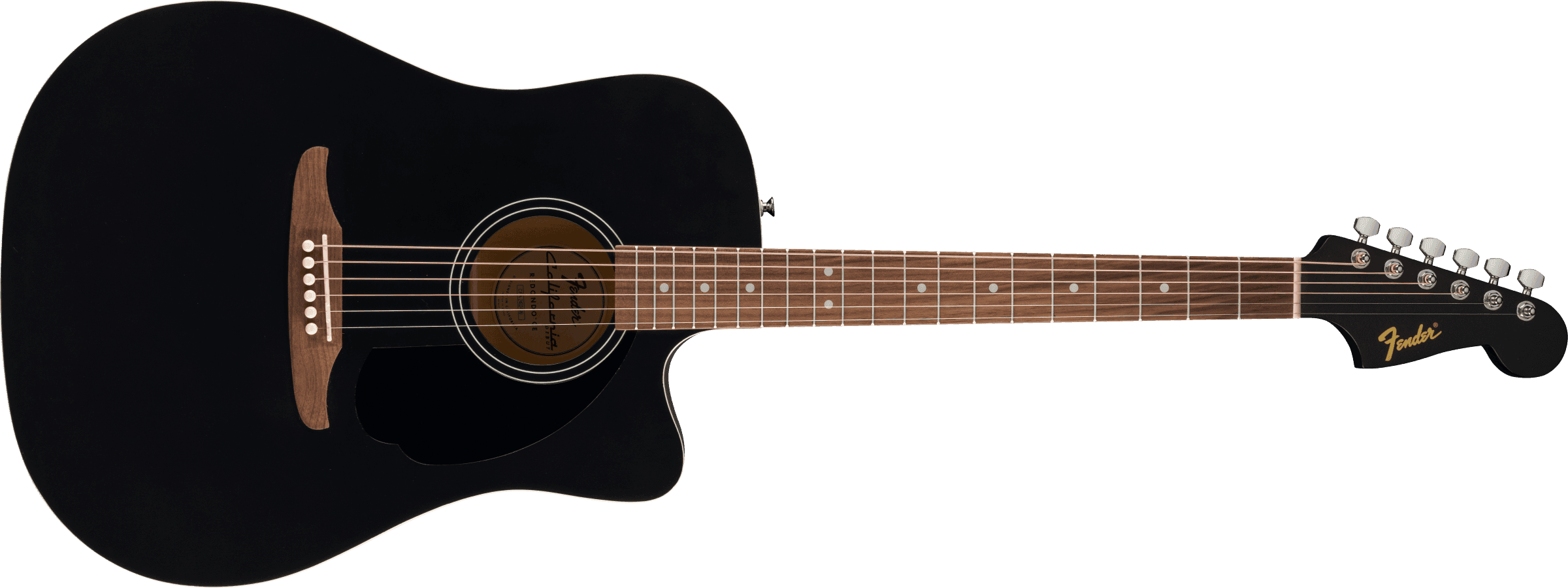 Guitarra Electroacustica Fender California Debut Redondo Negra 0974010506