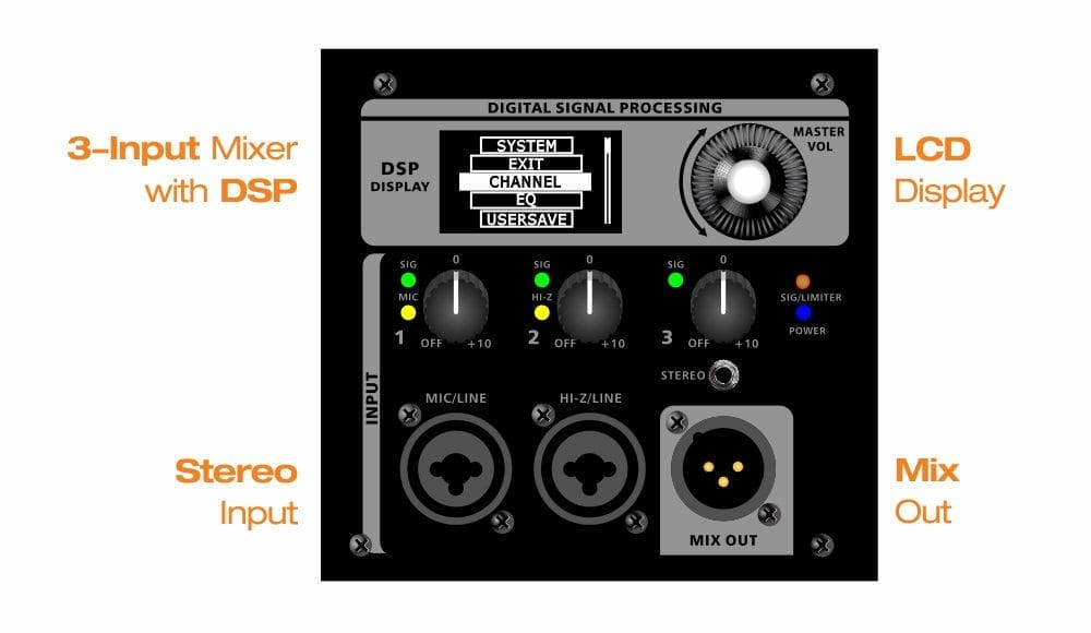 Cabina Activa 12" Topp Pro Ks-hd12a 4