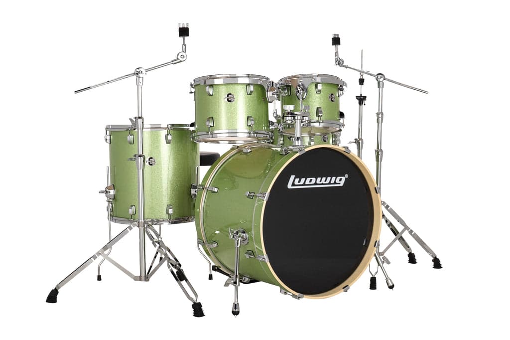 BATERIA LUDWIG ELEMENT EVOLUTION 5 PIEZAS COLOR VERDE MENTA LE522018DIR