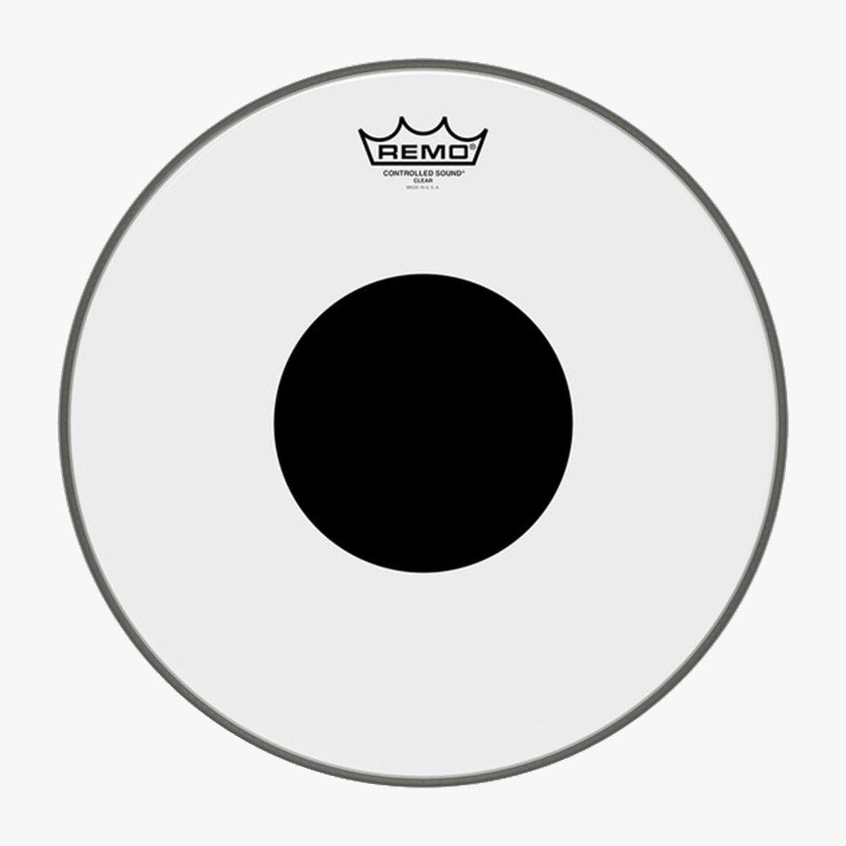 Parche Remo De 20 Punto Negro Transparente
