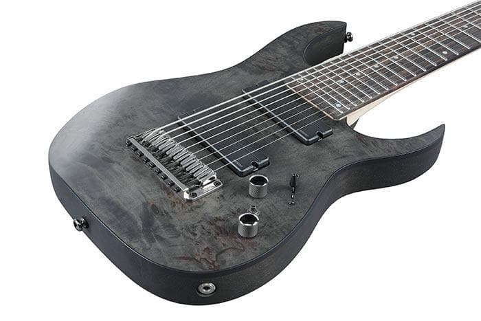 Guitarra Electrica Ibanez 9 Cuerdas Rg9pb-transparent Gray Flat 2