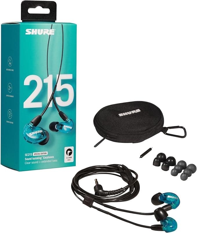 Audifono Shure Se215-spe Azul Transparente 5