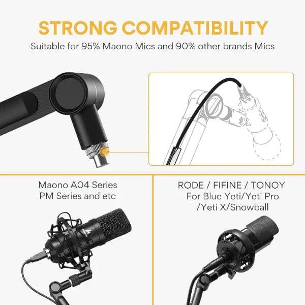 Soporte Maono Microfono Ba90 Boom 8