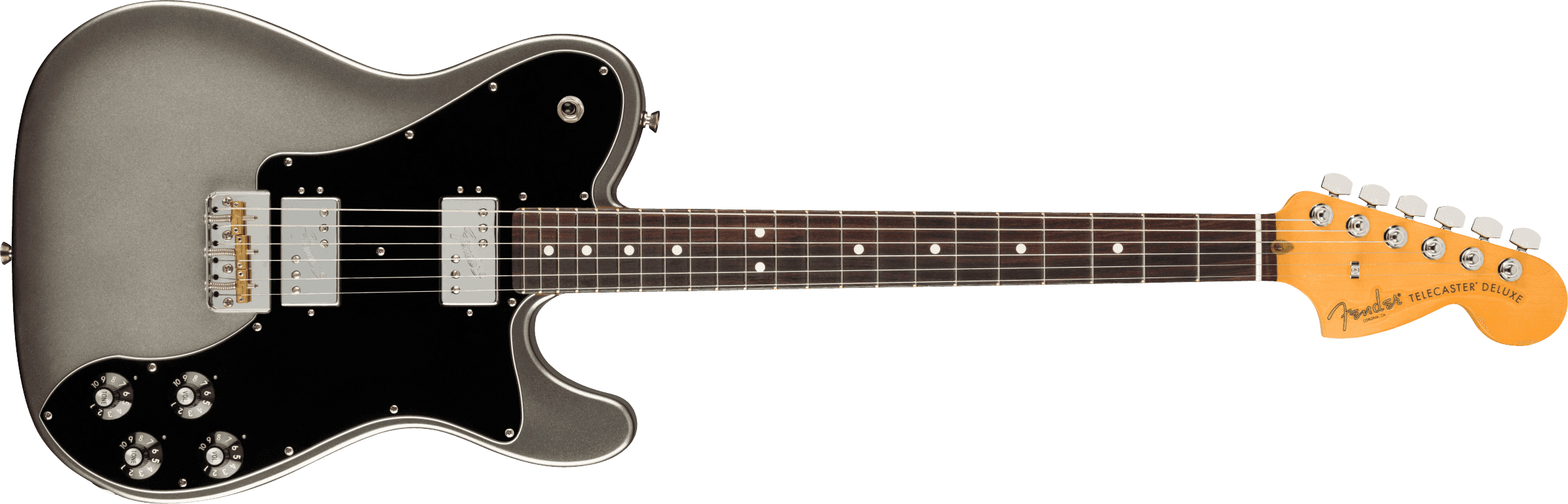 Guitarra Electrica Fender American Professional II Telecaster® Deluxe, diapasón de palisandro, mercurio 0113960755