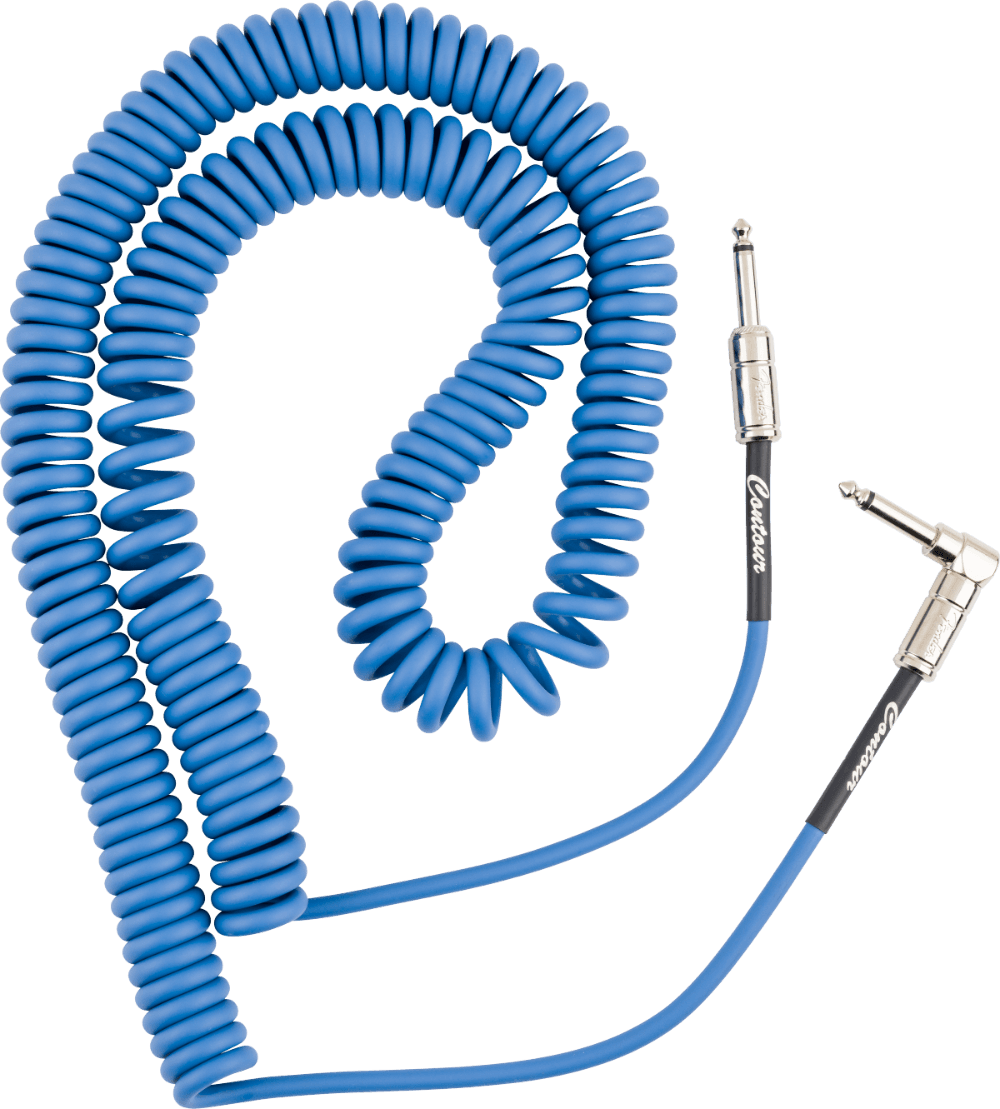 Cable Fender Contour Espiral 9 Metros 30ft Azul 0990573002 2