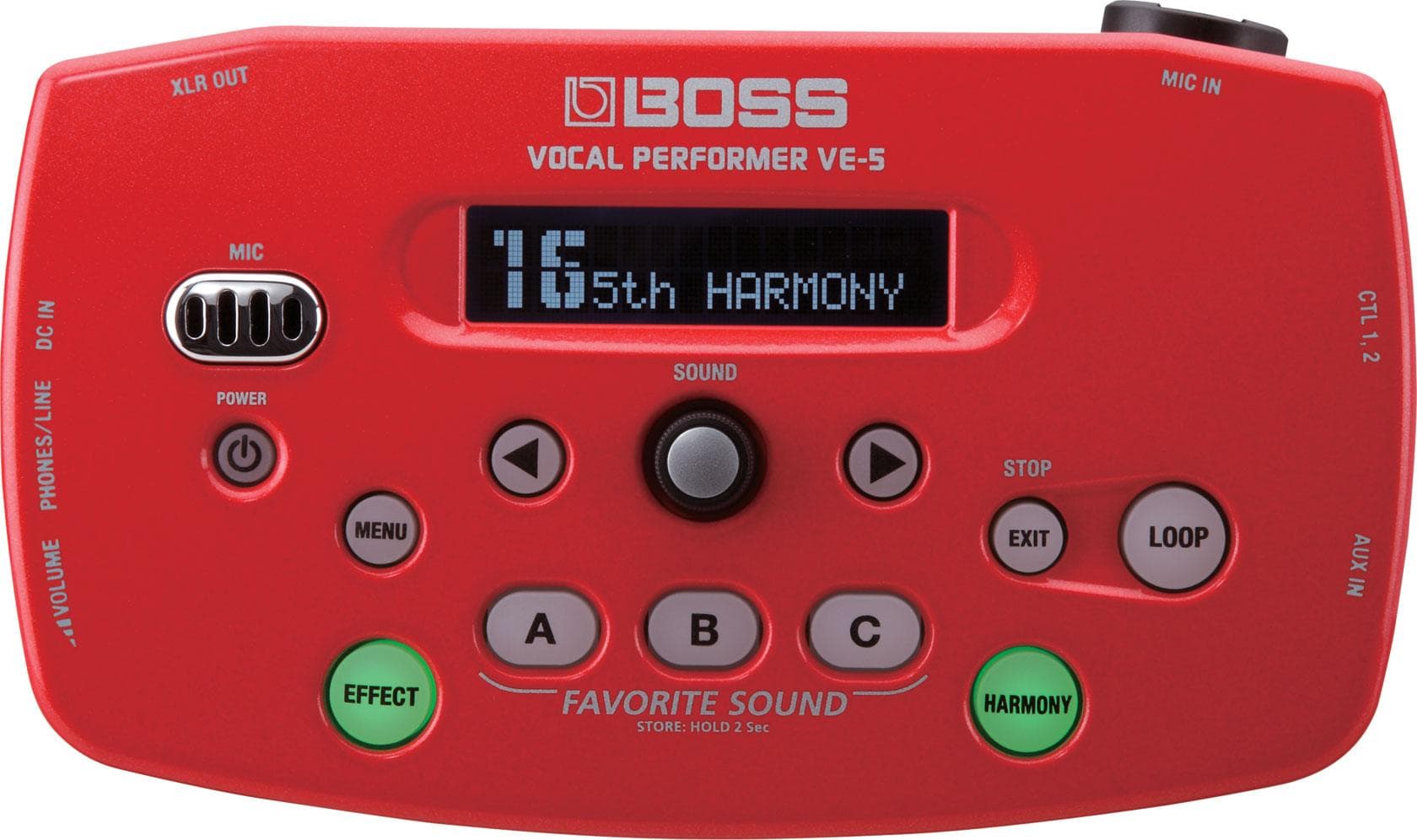 Procesador De Efectos Boss Voz Ve-5-Wh/Rd 3
