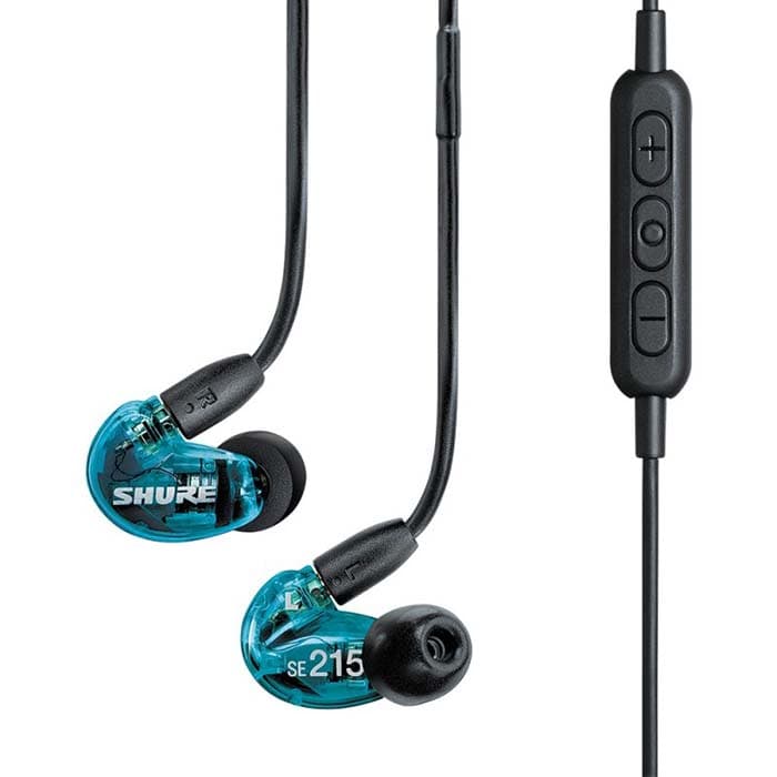 AURICULARES SHURE SE215-SPE AZUL TRANSPARENTE 2