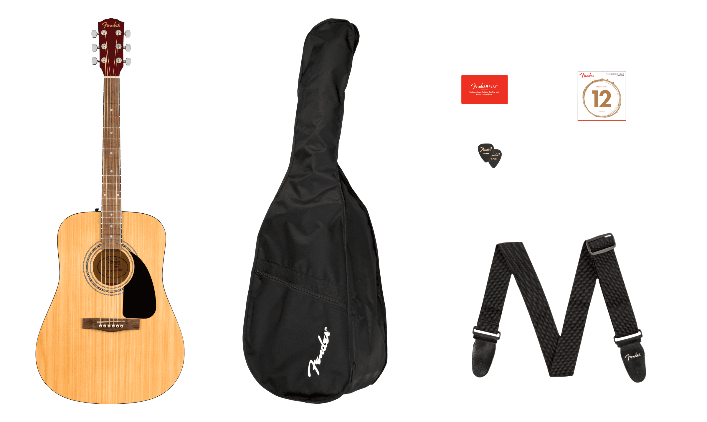 Guitarra Acustica Fender Fa-115 Nat 0971210721 8