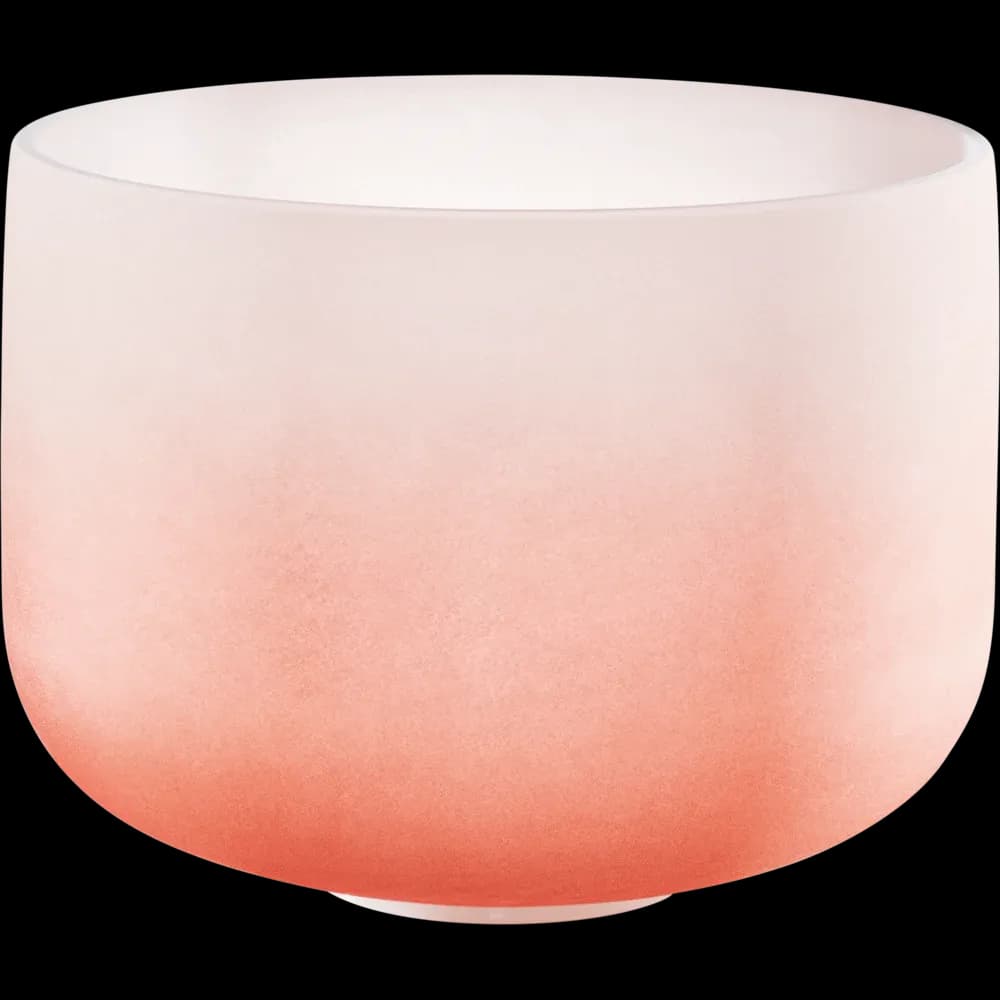 CUENCO CRISTAL 13" FROSTED NARANJA D4 CHAKRA SACRO