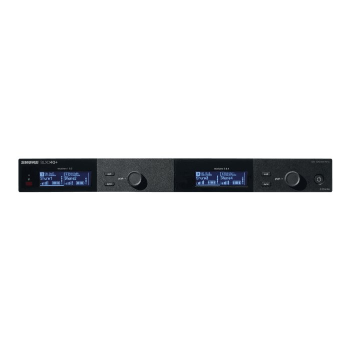 RECEPTOR CUÁDRUPLE SLXD4QDAN+ DE SHURE 4