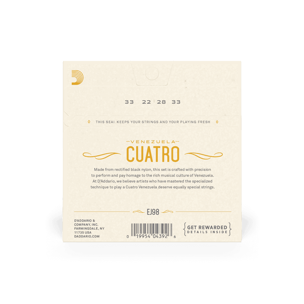 Encordado D Addario Cuatro Ej98 2