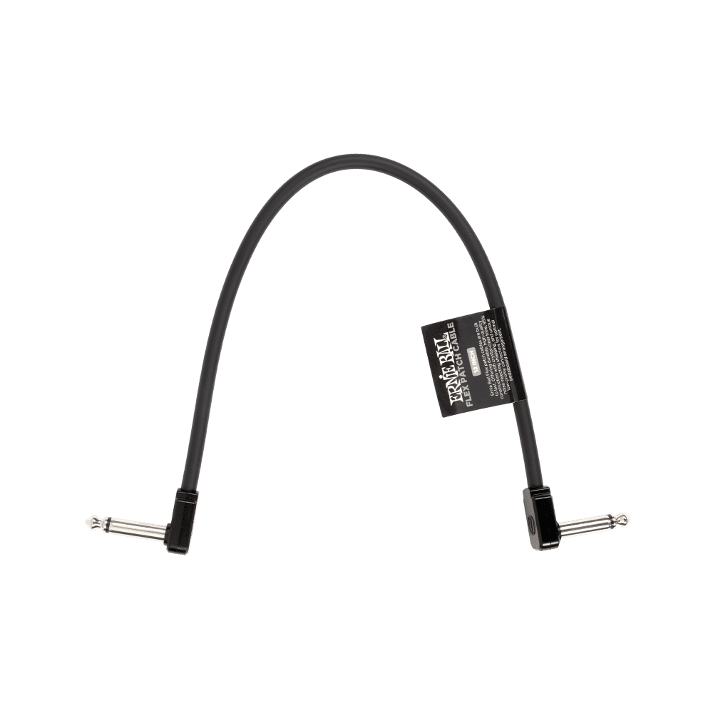 Cable Ernie Ball 12in P06440 Flexible Negro