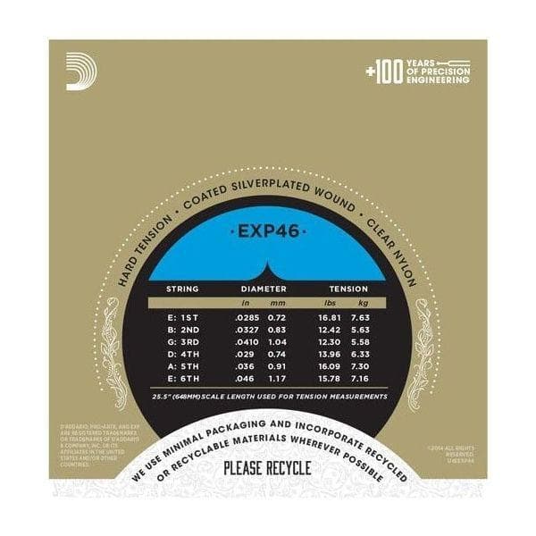 Encordado D Addario Guitarra Acustica Exp46 Tension Alta 2