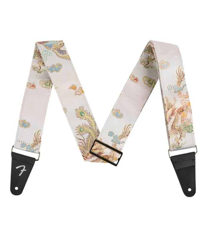 FENDER SATIN DRAGON STRAP, IVORY 2