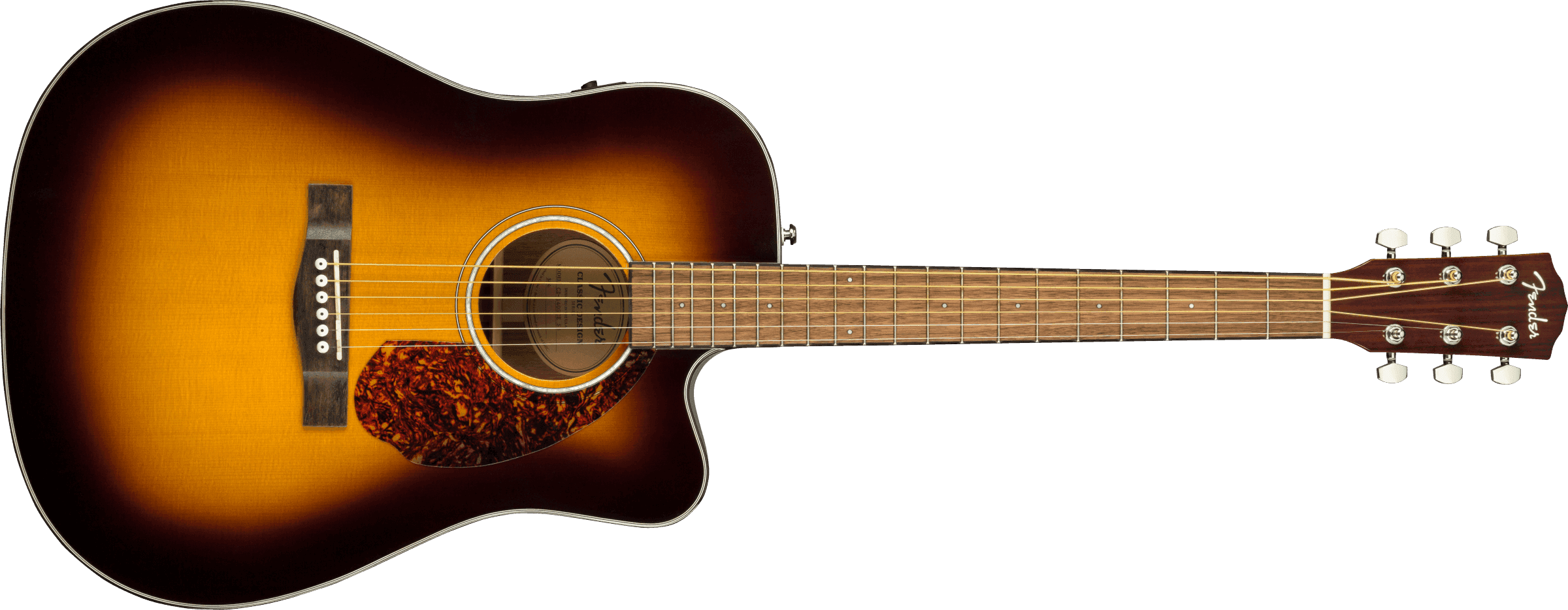 Guitarra Electroacustica Fender Cd-140sce Dreadnought, Walnut Fingerboard, Sunburst W/case