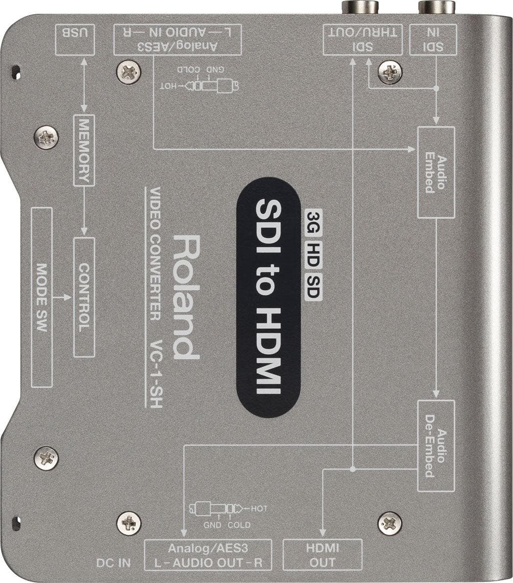 Convertidor De Video Roland Sdi Y Midi Vc-1-S 6