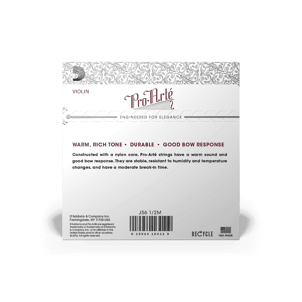 Encordado D Addario Proarte Violin J56 1/2 2