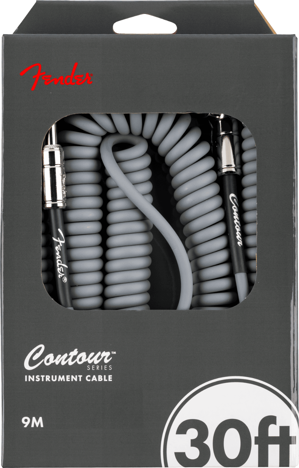 Cable Fender Contour Espiral 9 Metros 30ft Plata 0990573024