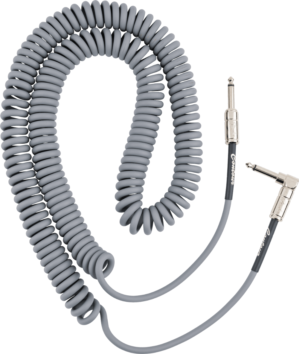Cable Fender Contour Espiral 9 Metros 30ft Plata 0990573024 2
