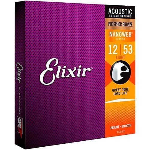Encordado Elixir Nanoweb Guitarra Acustica 16052 12 53 3