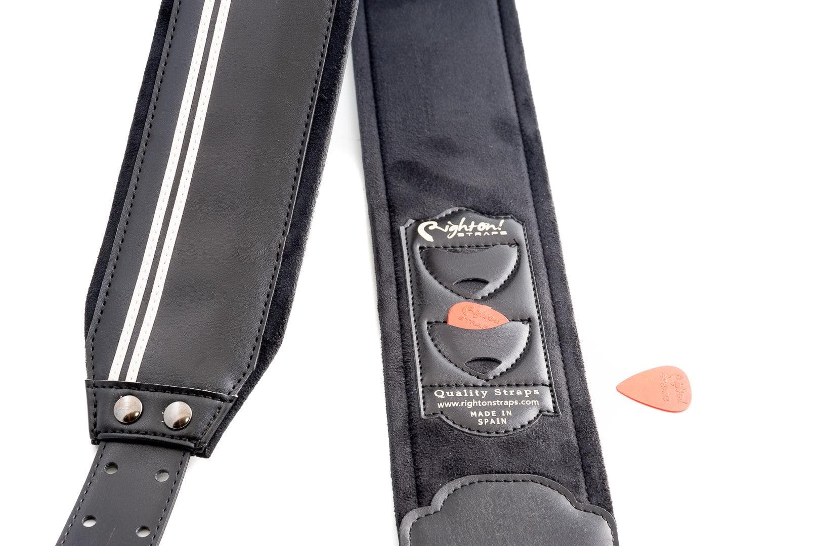 Correa Righton Bajo y Guitarra Electrica Race-80 Negra 2