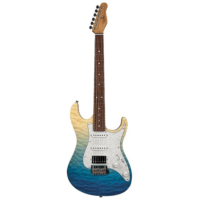 GUITARRA ELECTRICA TAGIMA STELLA DW TBLF DF WH