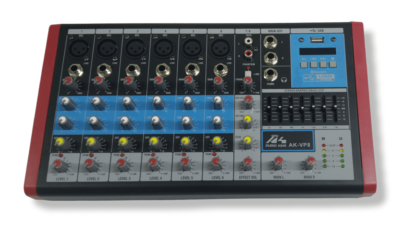 MIXER AUDIOKING AK-VP8 (8 CANALES)
