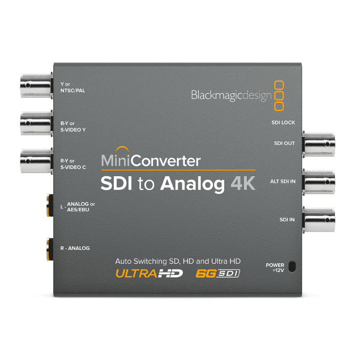 CONVERTIDOR BLACKMAGIC MINI CONVERTER SDI A ANALOGO 4K 2