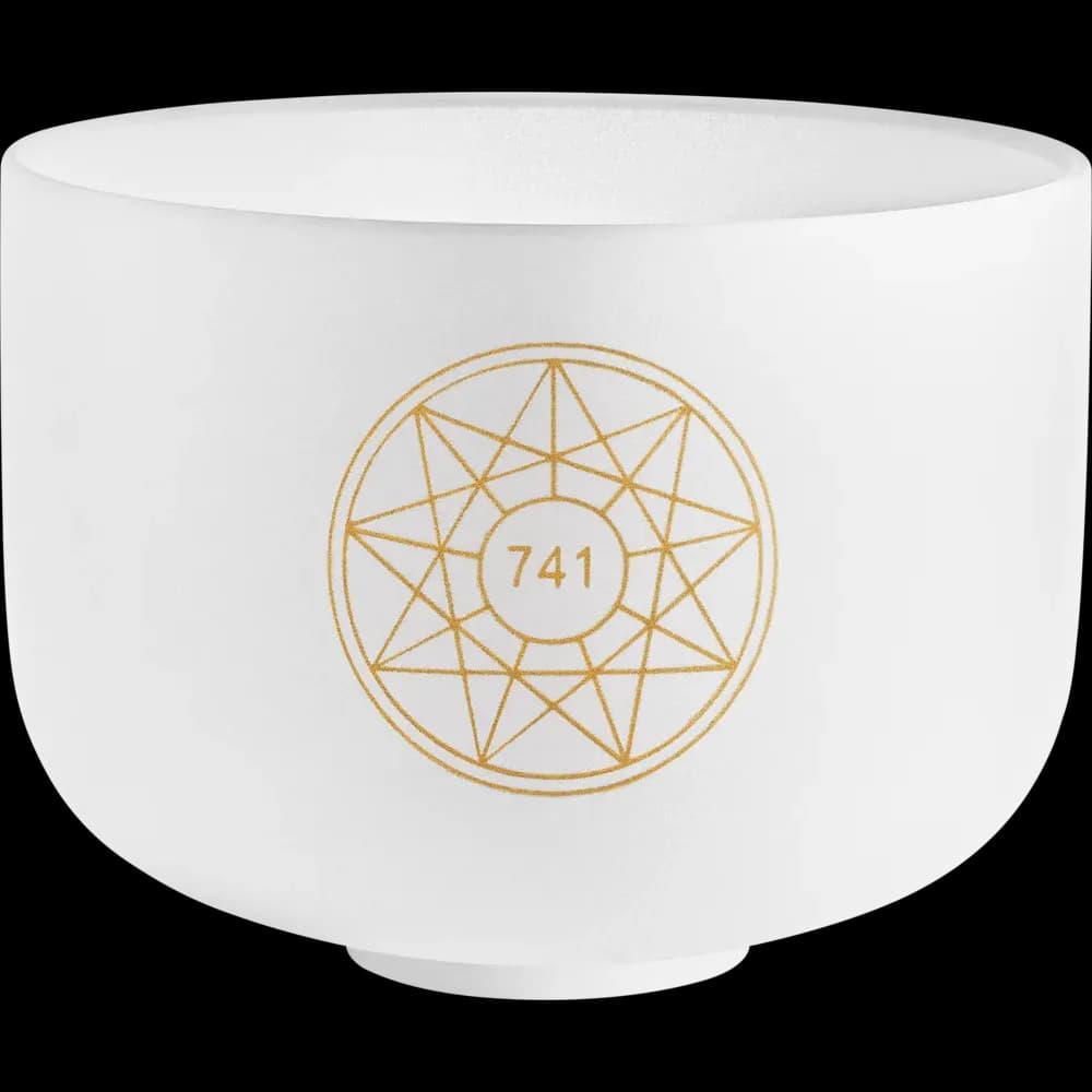 CUENCO DE CRISTAL SOLFEGGIO 10"-SOL 741 HZ-TONO F4
