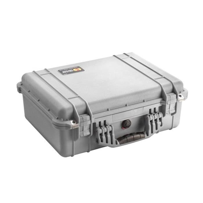 MALETIN PELICAN 1520 CON ESPUMA-PLATEADO