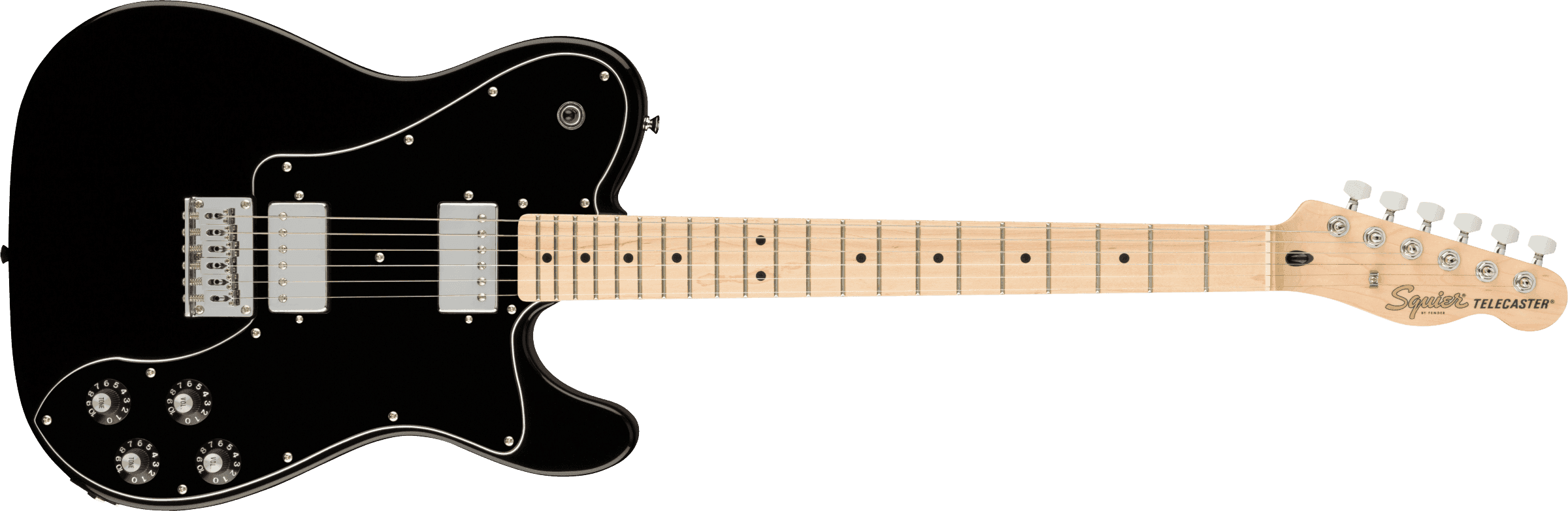 Guitarra Electrica Fender Squier Affinity Series™ Telecaster® Deluxe, diapasón de arce, golpeador negro, negro 0378253506