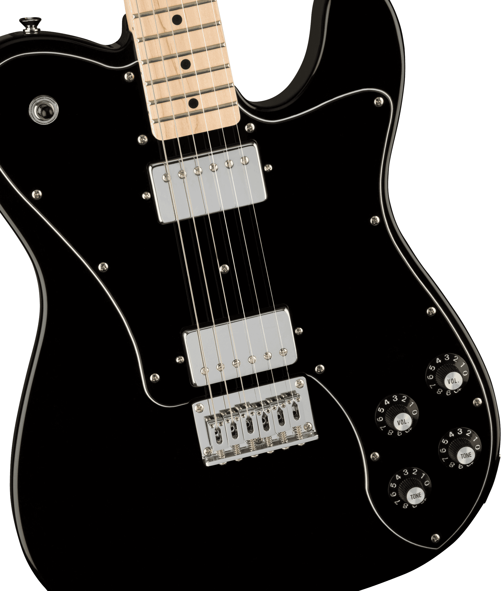 Guitarra Electrica Fender Squier Affinity Series™ Telecaster® Deluxe, diapasón de arce, golpeador negro, negro 0378253506 2