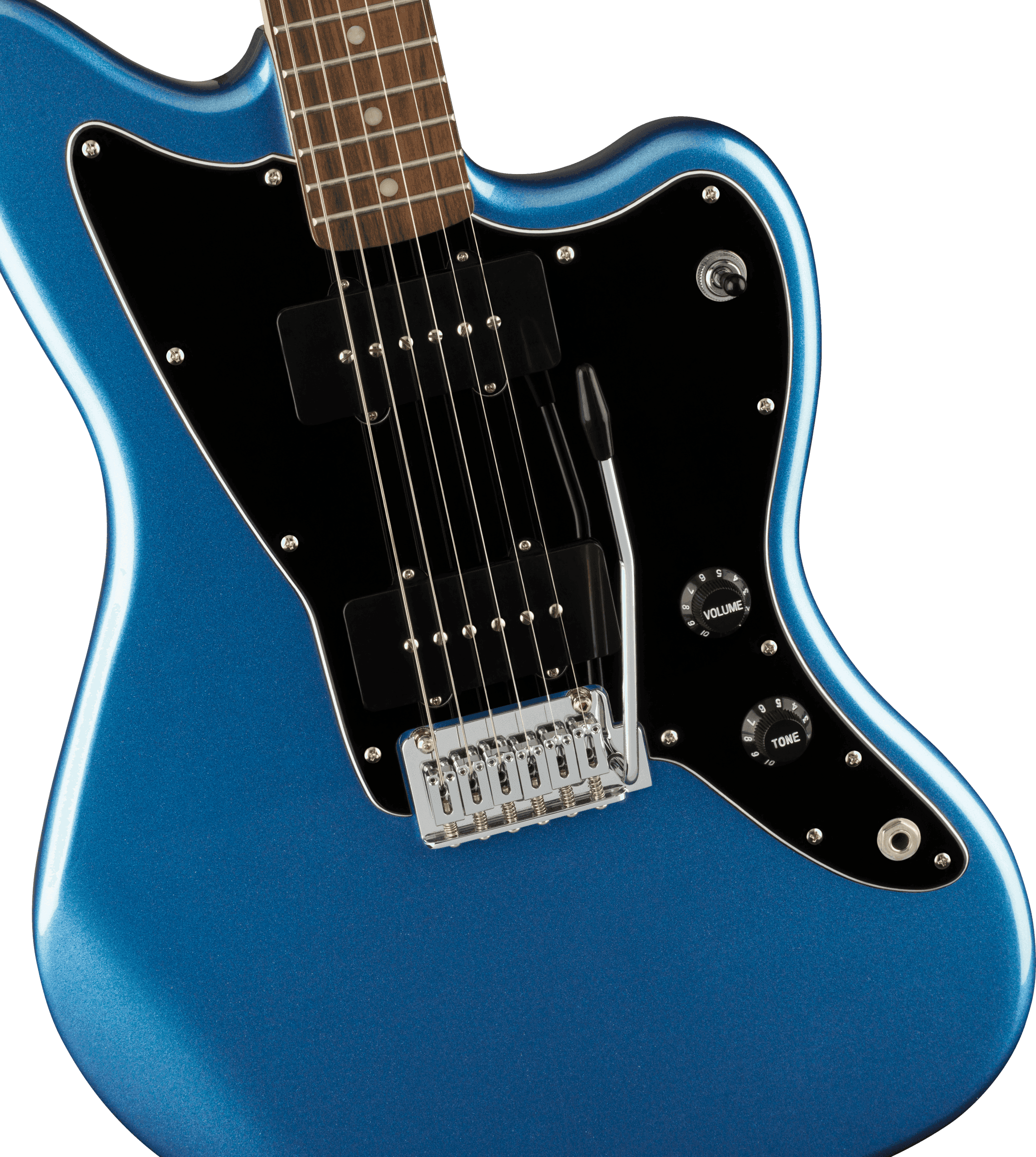 Guitarra Electrica Fender Squier Affinity Series™ Jazzmaster®, diapasón de laurel, golpeador negro, azul Lake Placid0378301502 2