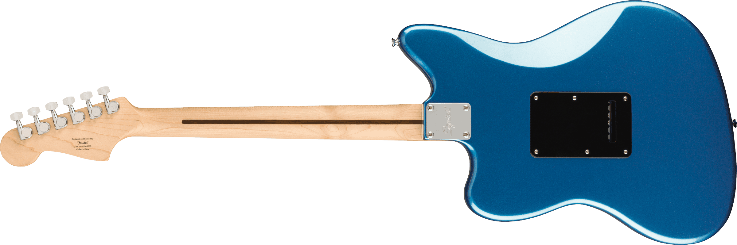 Guitarra Electrica Fender Squier Affinity Series™ Jazzmaster®, diapasón de laurel, golpeador negro, azul Lake Placid0378301502 4