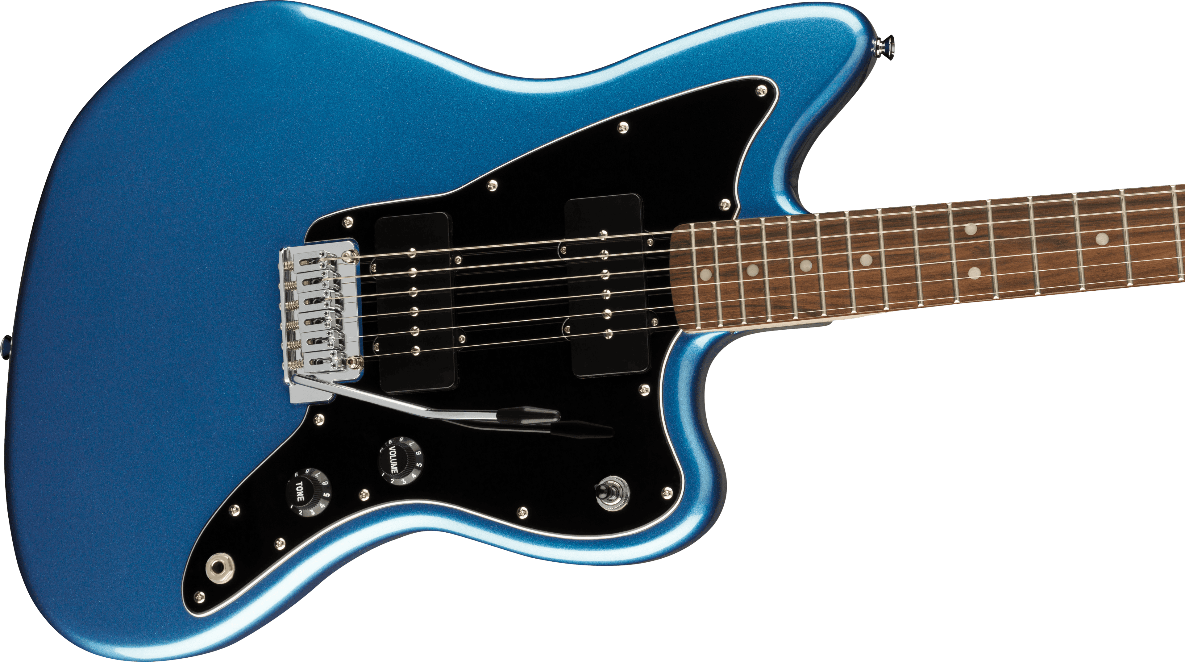 Guitarra Electrica Fender Squier Affinity Series™ Jazzmaster®, diapasón de laurel, golpeador negro, azul Lake Placid0378301502 5
