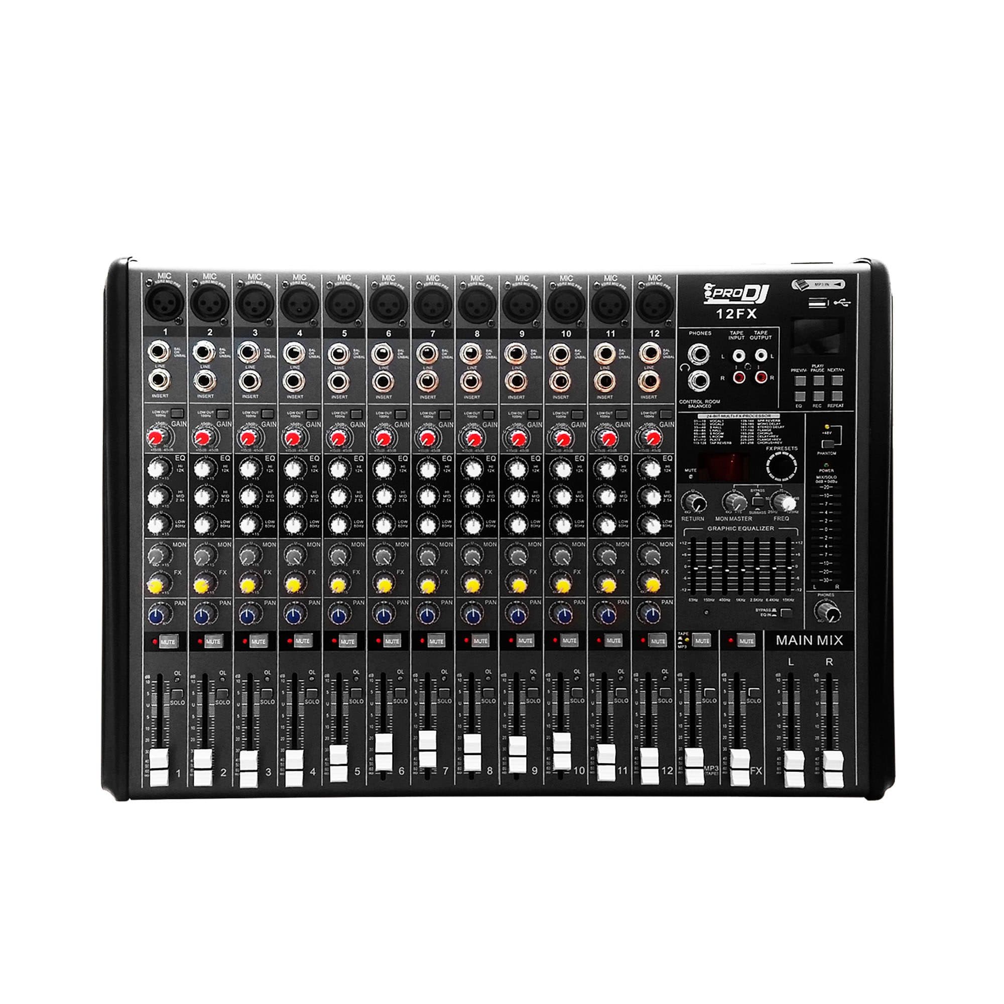 Mezclador análogo 12FX PRO DJ 12 canales