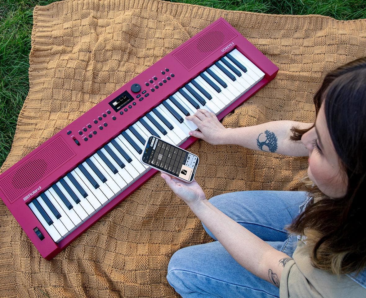 Teclado Roland Gokeys3-Rd Rojo 4