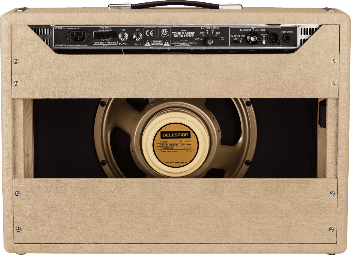 Amplificador Fender Deluxe Reverb Blonde 2274100982 para Guitarra Electrica 2