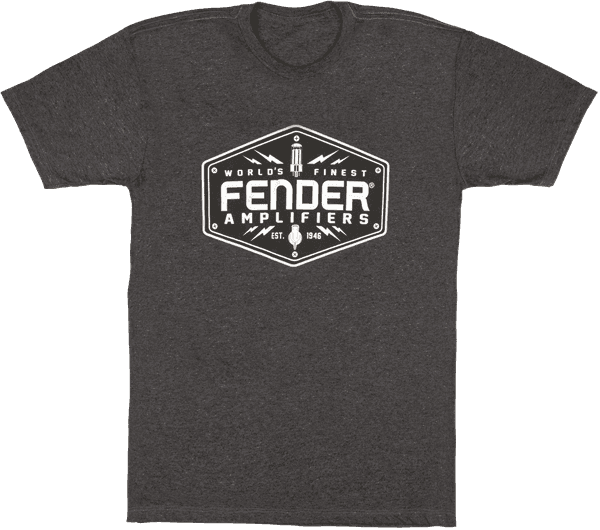 Camiseta Fender Bolt Down T-Shirt, Charcoal 9113019506 L