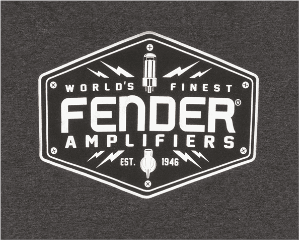 Camiseta Fender Bolt Down T-Shirt, Charcoal 9113019506 L 2