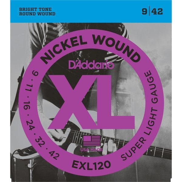 Encordado D Addario Guitarra Electrica Exl120 9-42