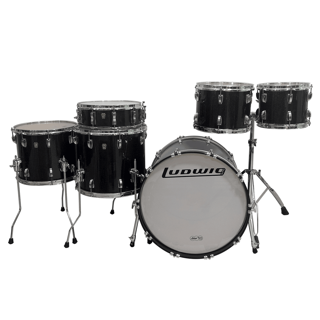 BATERÍA LUDWIG CLASSIC MAPLE 6 PIEZAS BLACK